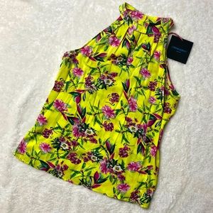NWT Cynthia Rowley Floral Sleeveless Blouse | Women’s Size Medium